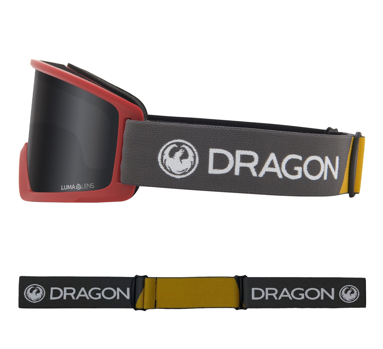 DX3 OTG - Block Red with Lumalens Dark Smoke Lens