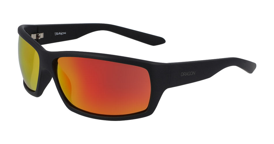 VENTURA XL - Matte Black with Orange Ionized Lens