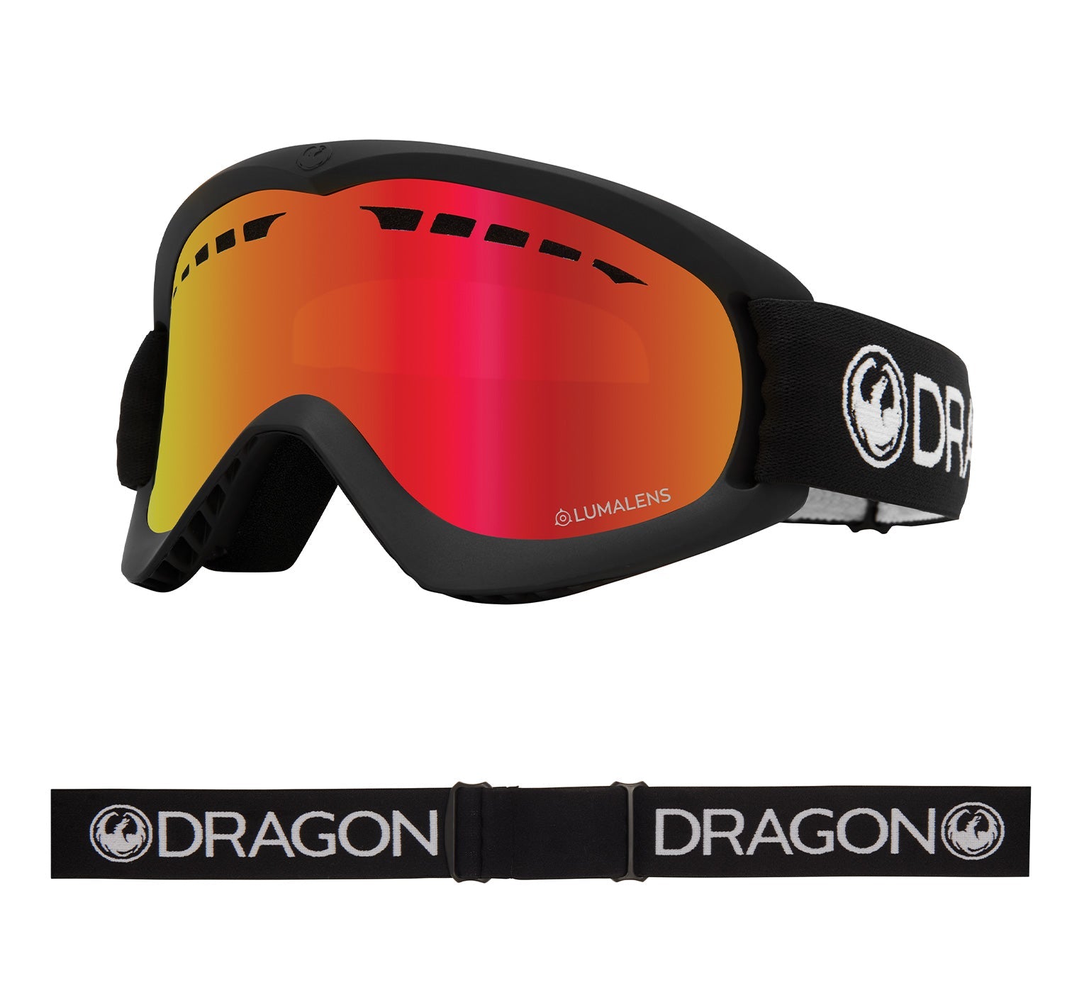 DX - Black with Lumalens Red Ionized Lens
