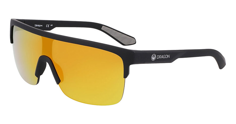 SLOTTED - Matte Black with Lumalens Red Ionized Lens