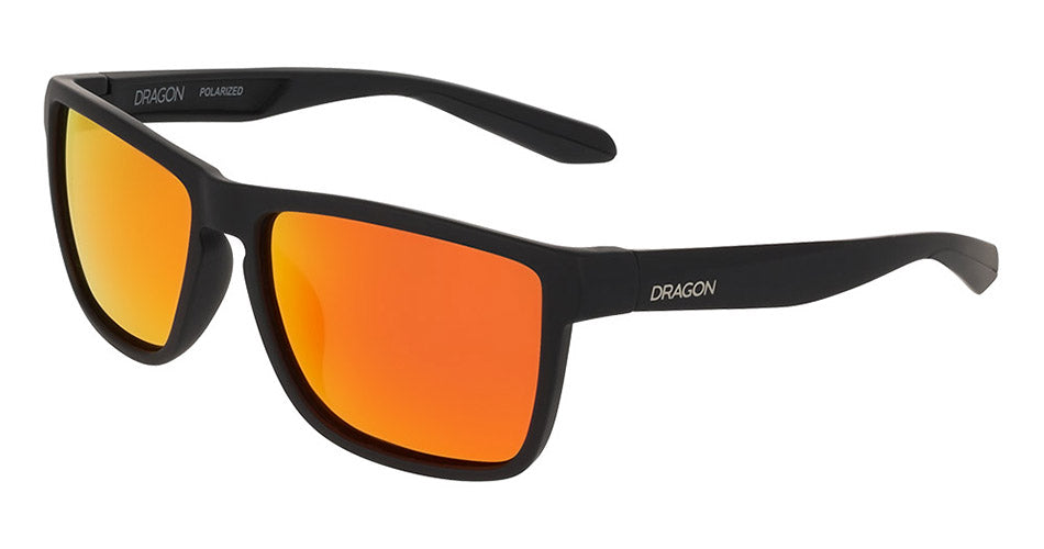 DRS1002 - Matte Black with Red Mirror Lens
