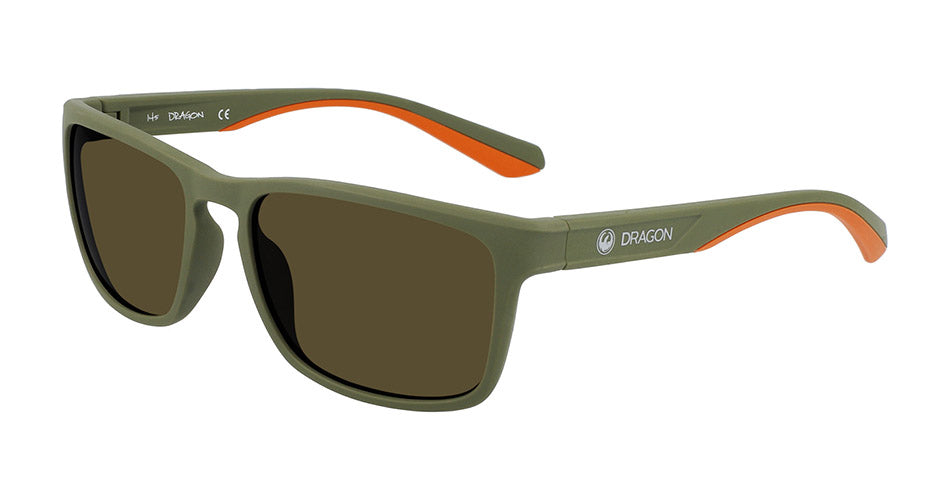 BLAISE - Matte Olive with Lumalens Brown Lens