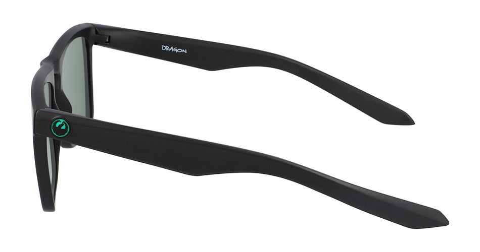 DRAC - Matte Black H2O with Polarized Lumalens Green Ionized Lens