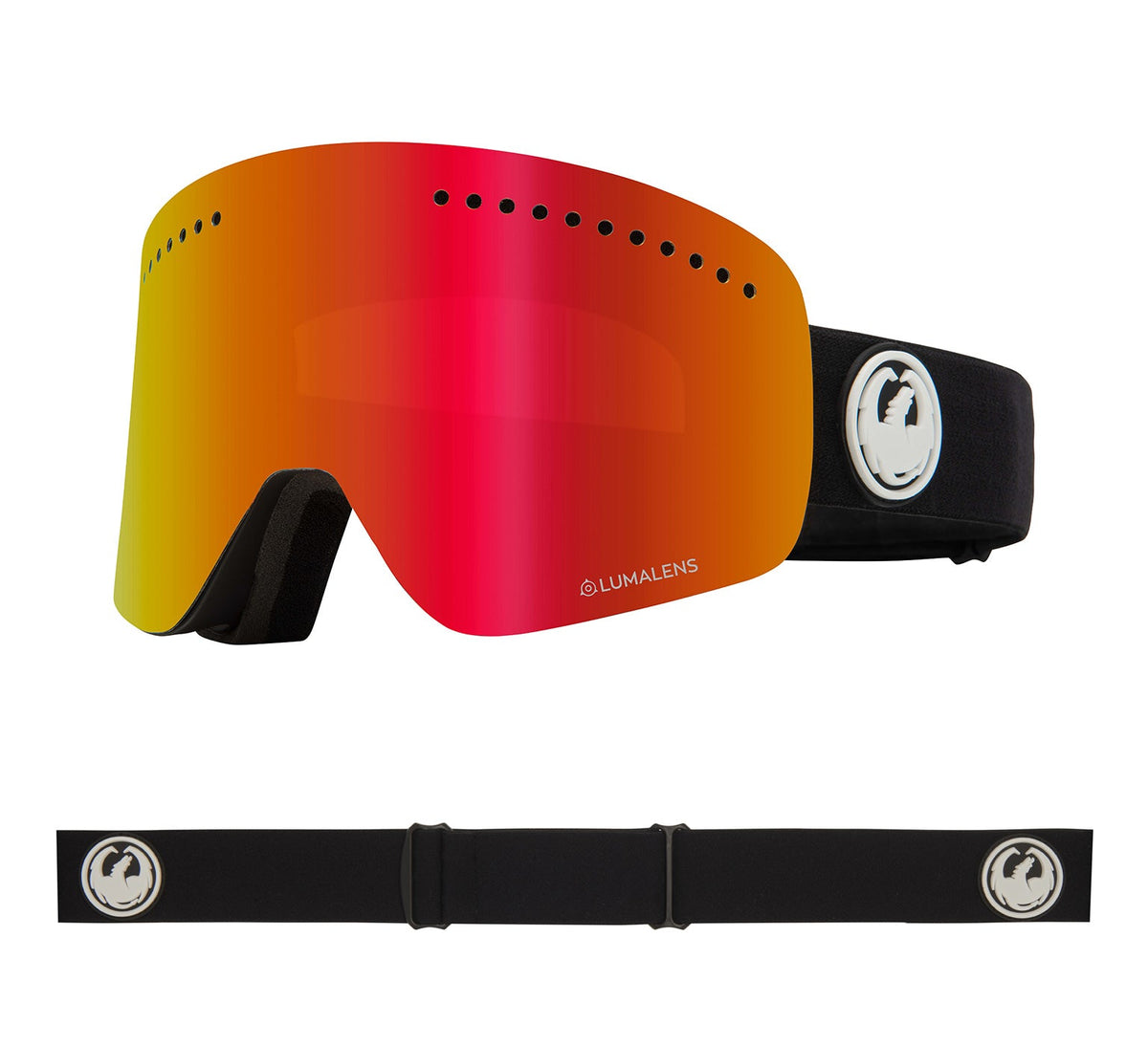 NFX - Black with Lumalens Red Ionized &amp; Lumalens Rose Lens