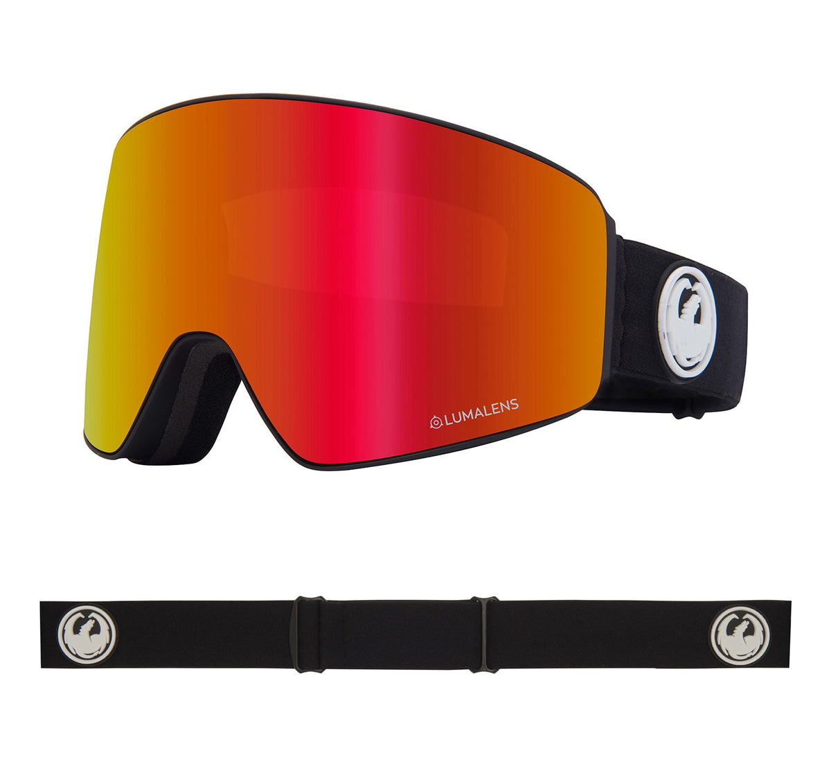 PXV - Black with Lumalens Red Ionized &amp; Lumalens Rose Lens