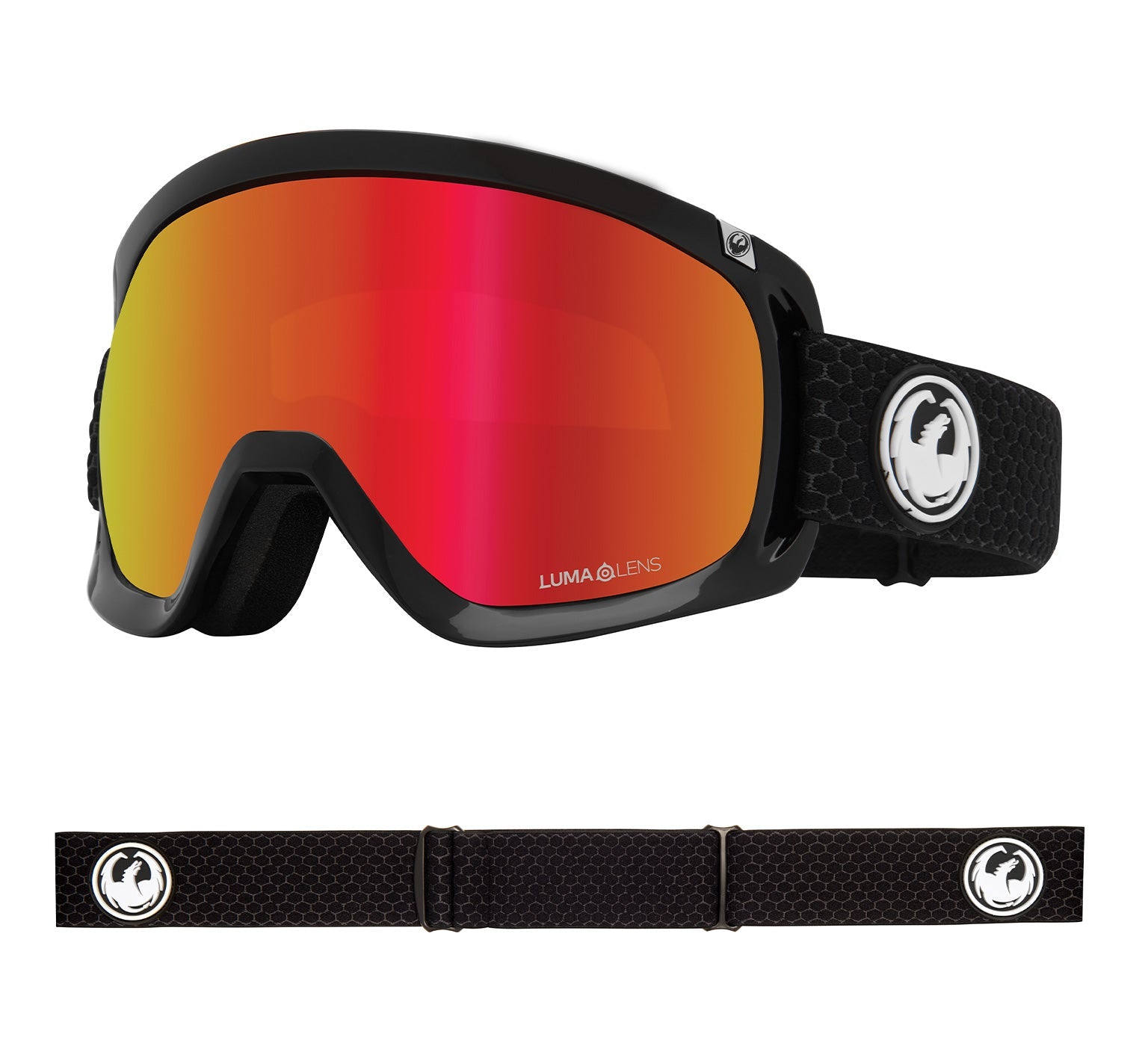 D3 OTG - Split with Lumalens Red Ionized & Lumalens Light Rose Lens
