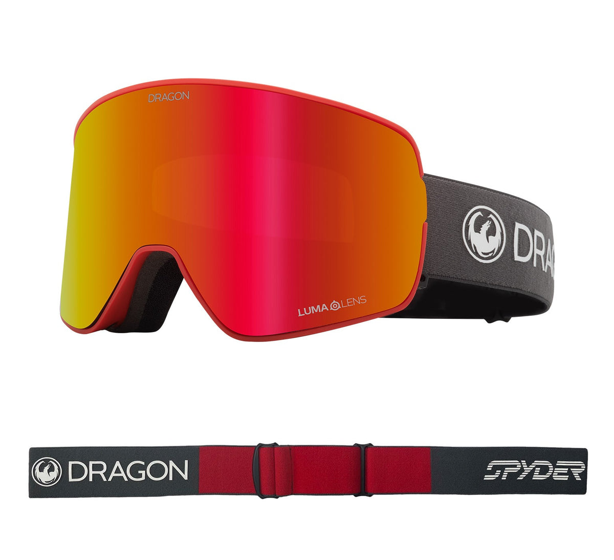 NFX2 - Volcano Spyder Collab with Lumalens Red Ionized &amp; Lumalens Light Rose Lens