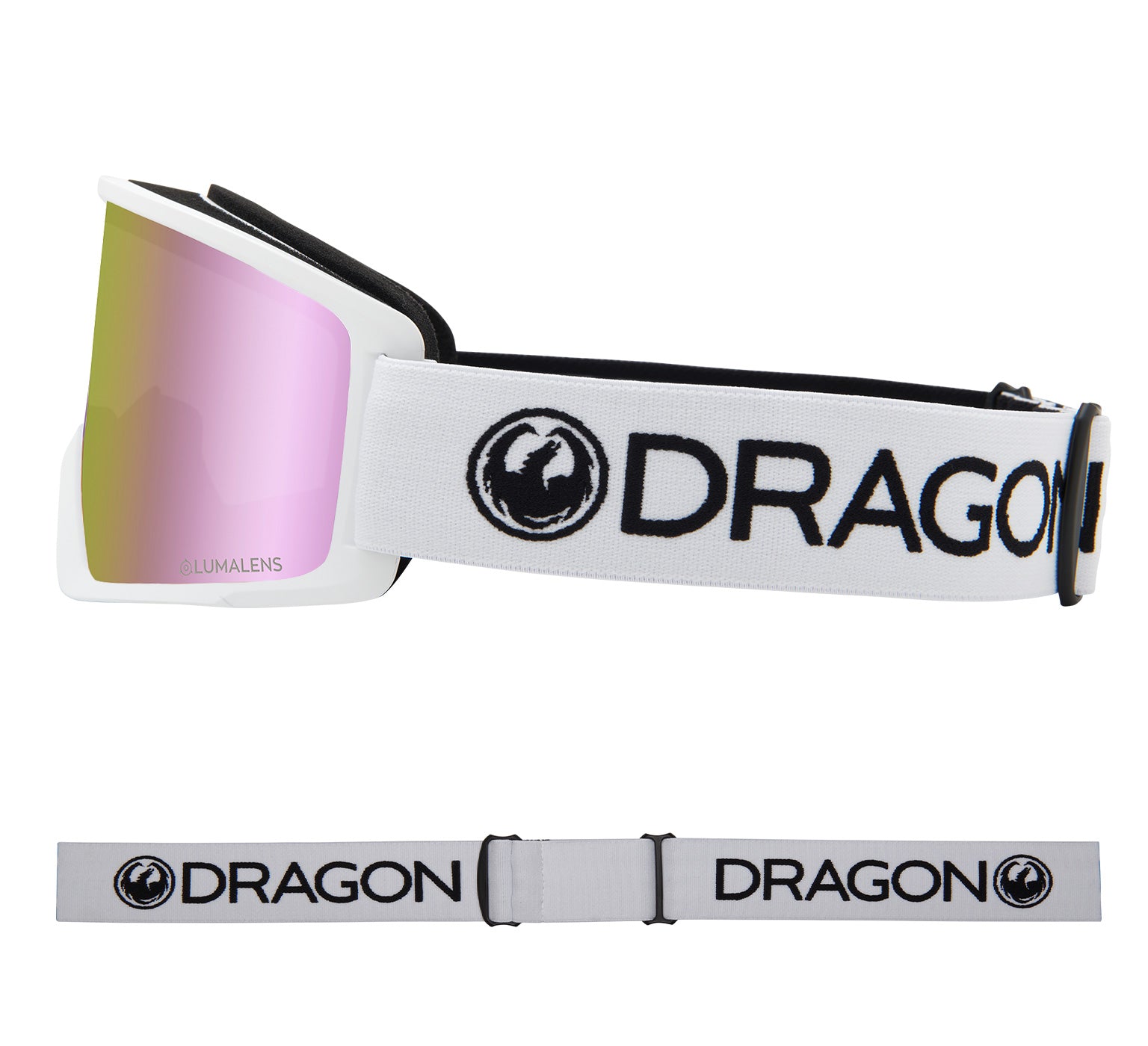 DX3 OTG - White with Lumalens Pink Ionized Lens 40494-101 - Dragon