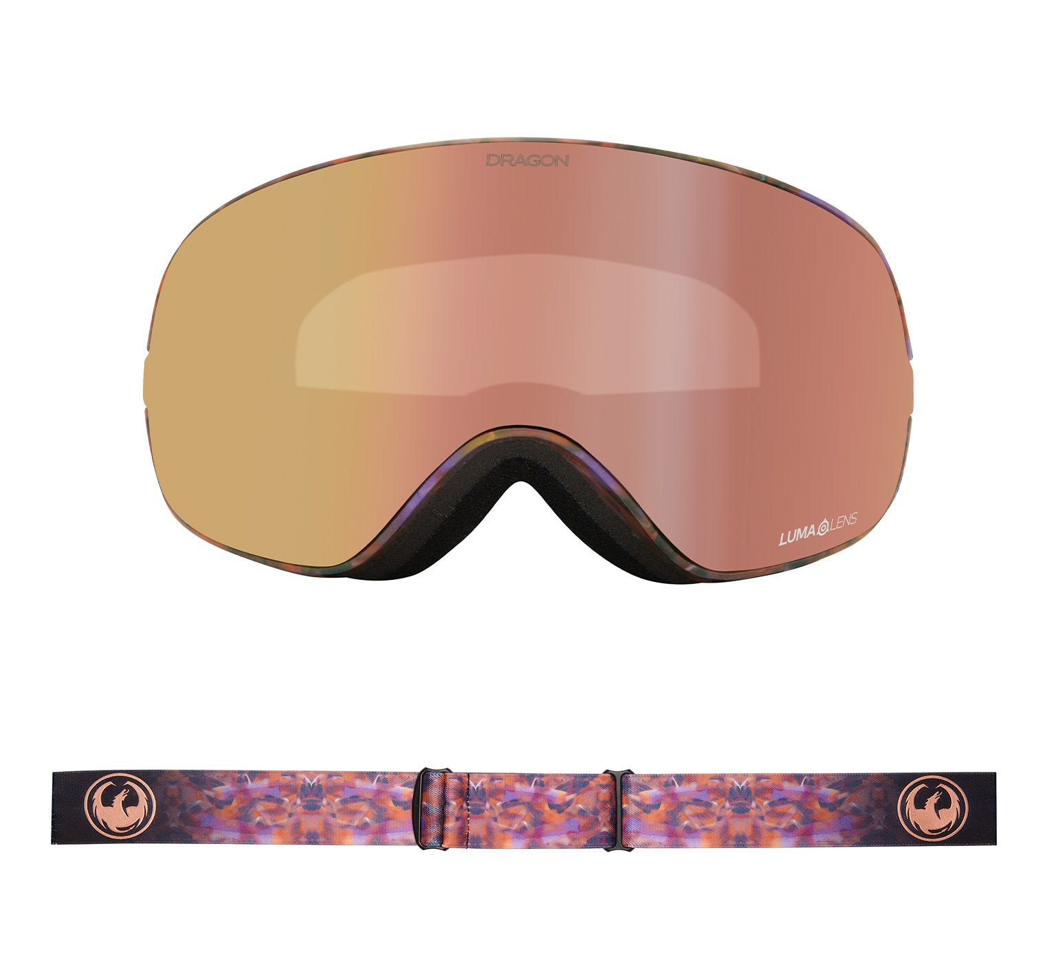 DRAGON X2S ゴーグル 722-622 stone pink ピンク X2s - Amethyst with Lumalens Rose Gold Ionized & Lumalens
