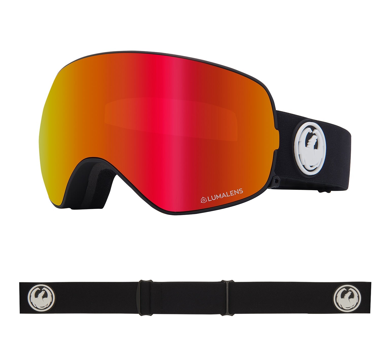 X2s - Black with Lumalens Red Ionized & Lumalens Rose Lens